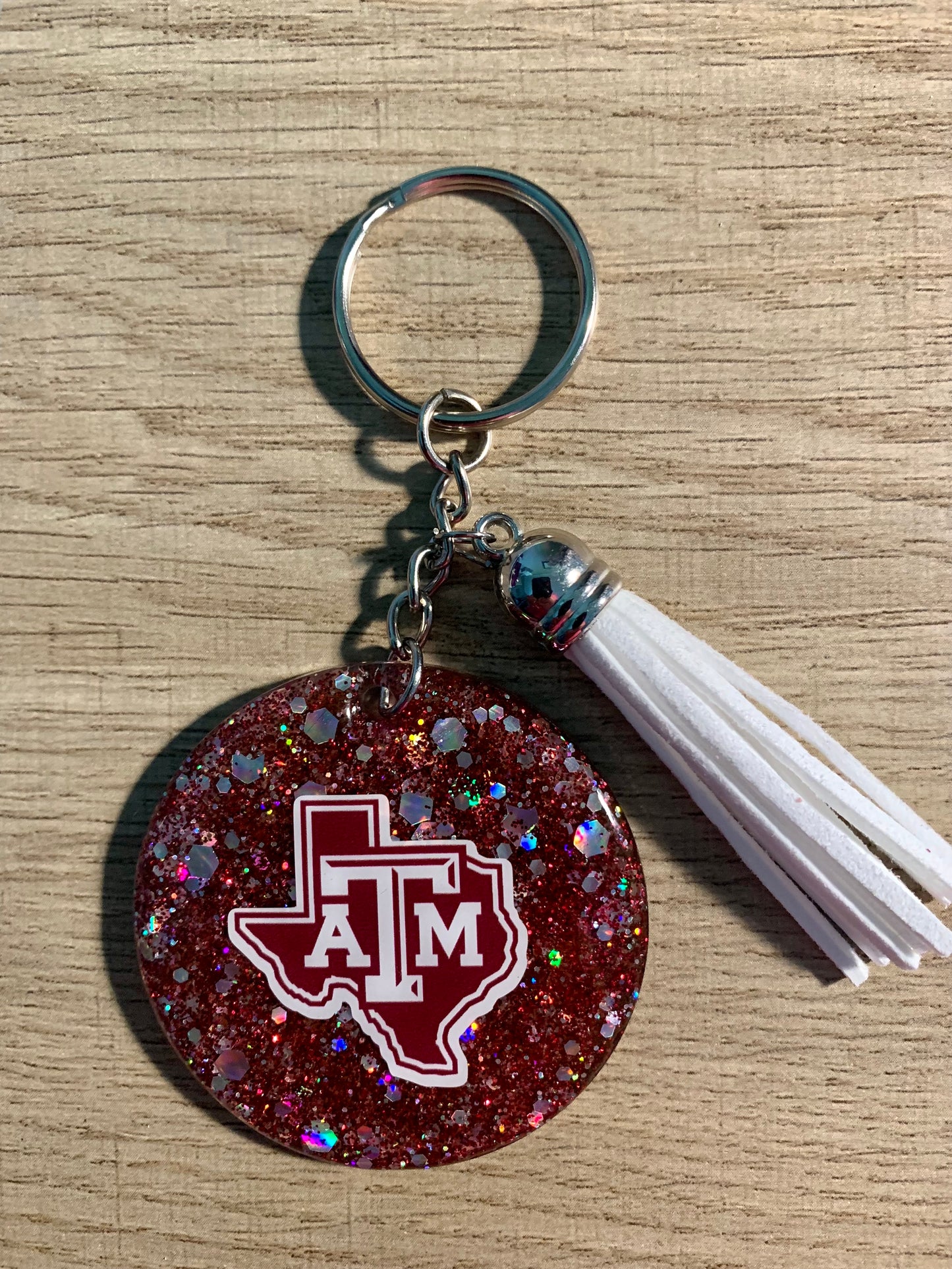Texas College Keychain
