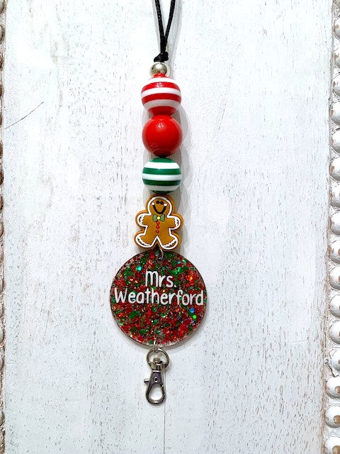 Gingerbread Lanyard -- Sale!
