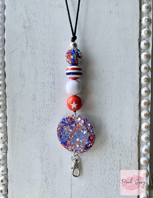 Patriotic Personalized Lanyard
